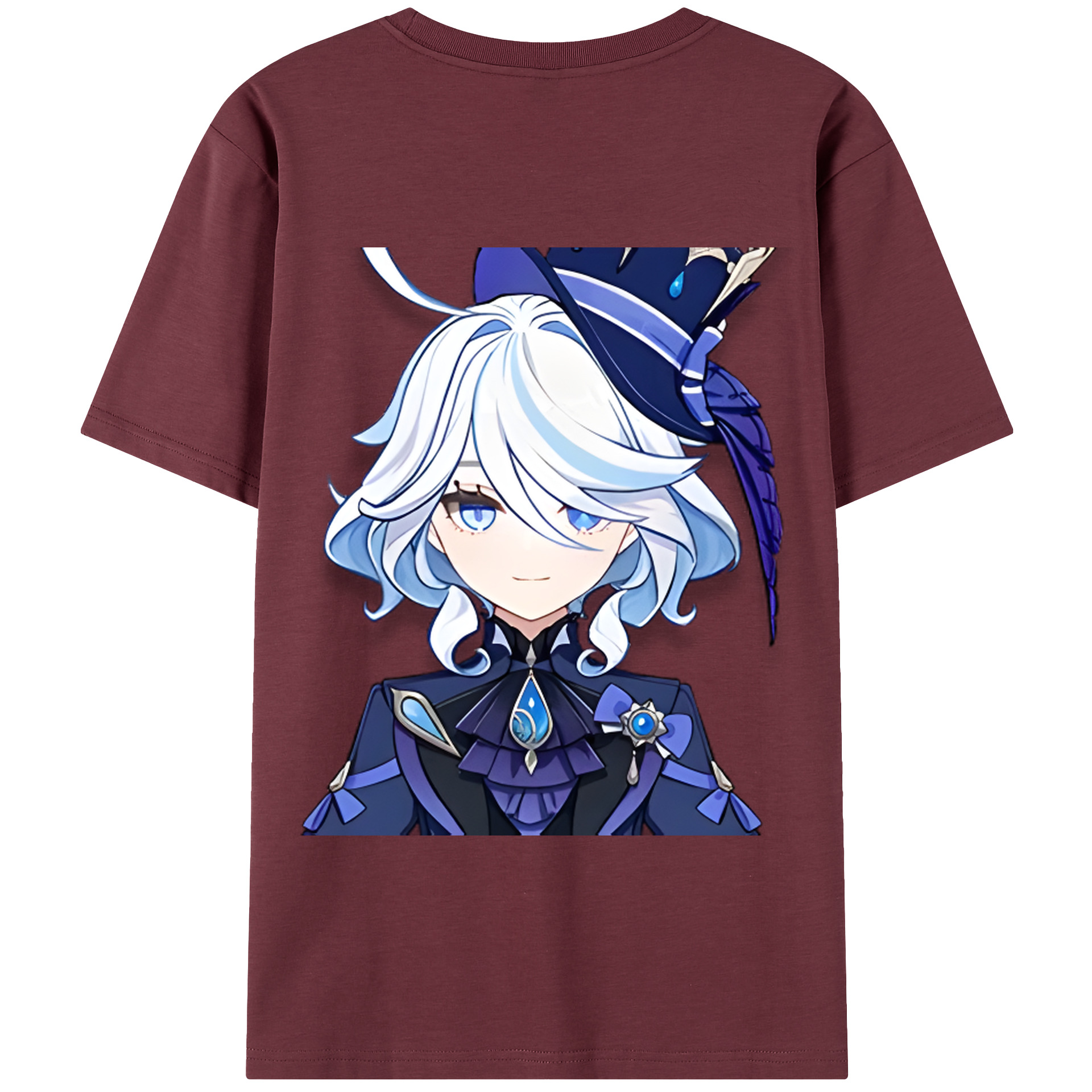 げんし神 フリーナ genshin Furina 綿100％半袖Tシャツ（背面プリント）